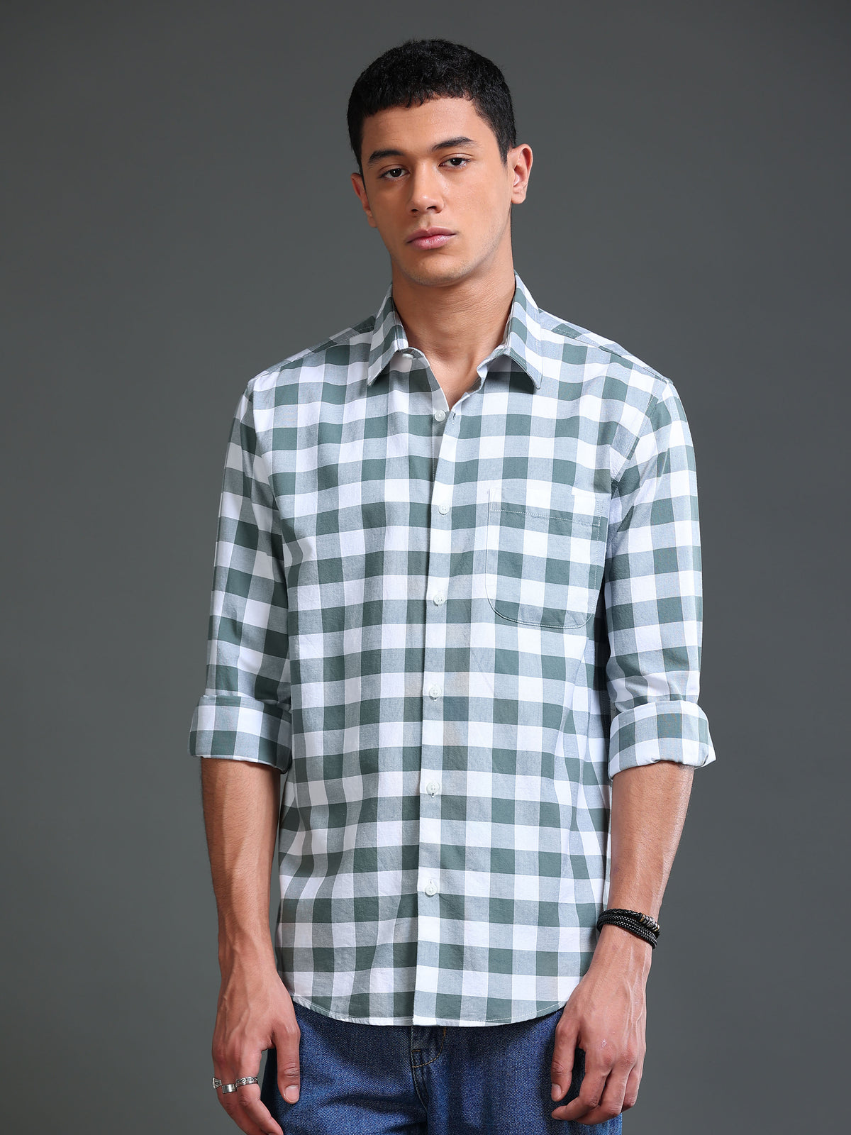 Men Premium Oxford Checks Shirt
