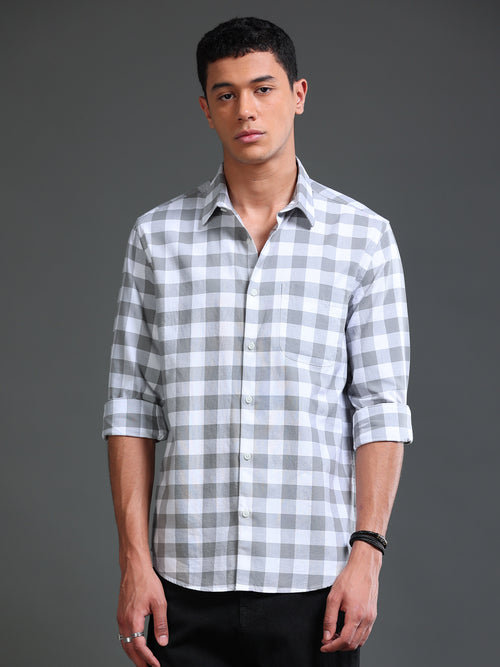 Men Premium Oxford Checks Shirt
