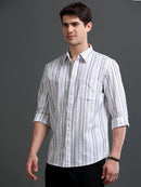 Men's Slim Fit Stripes Shirt