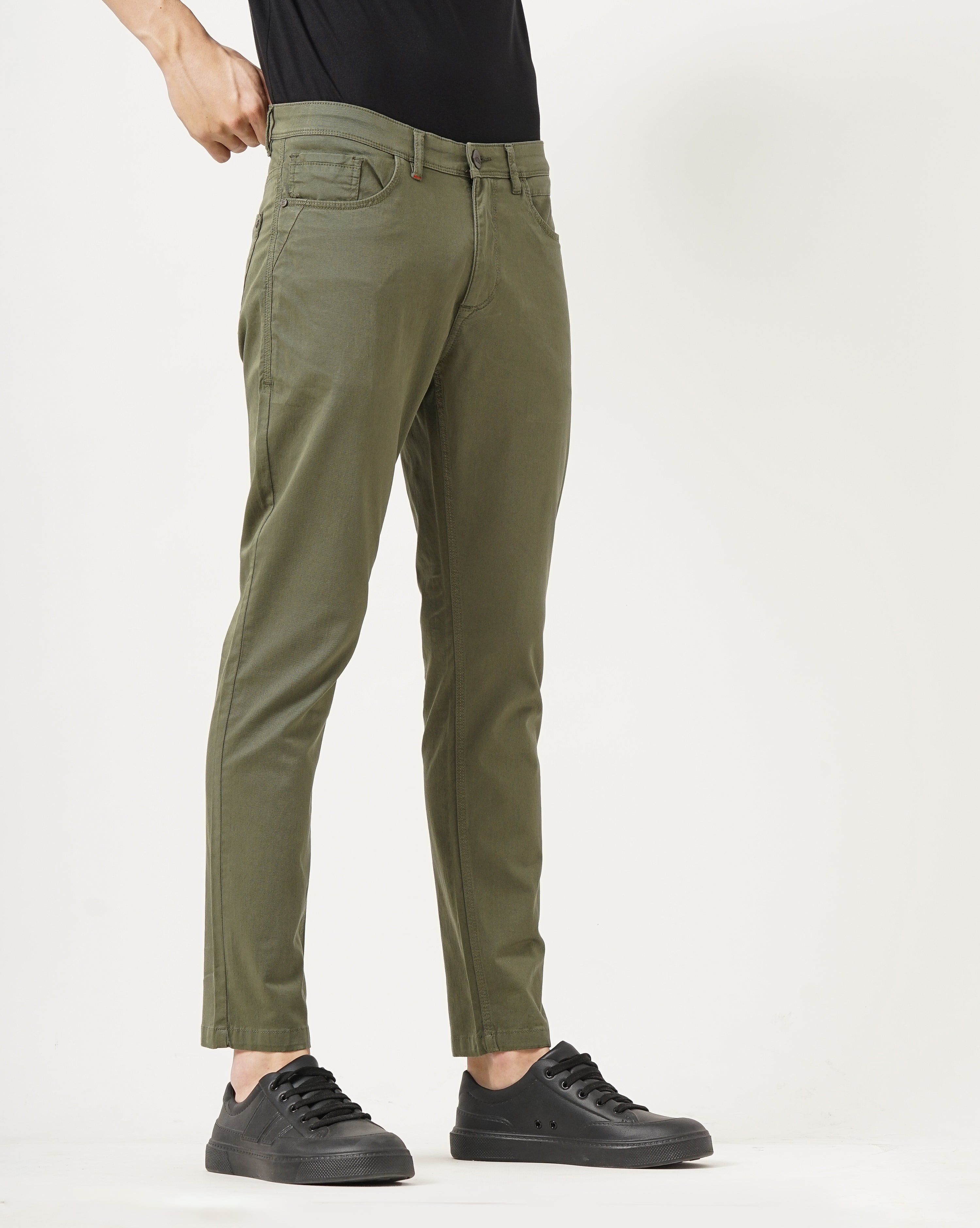 MEN'S ANKLE FIT CASUAL CHINOS