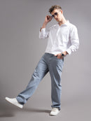 Men's Plus Size Twill Solid Shirt