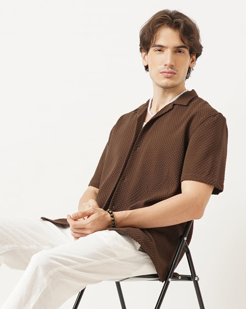 MEN'S SELF DESIGN SHIRT