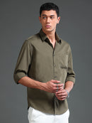 Men Dobby Solid Shirts