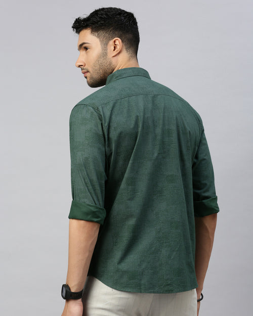 Men Standard Slim Fit Opaque Casual Shirt
