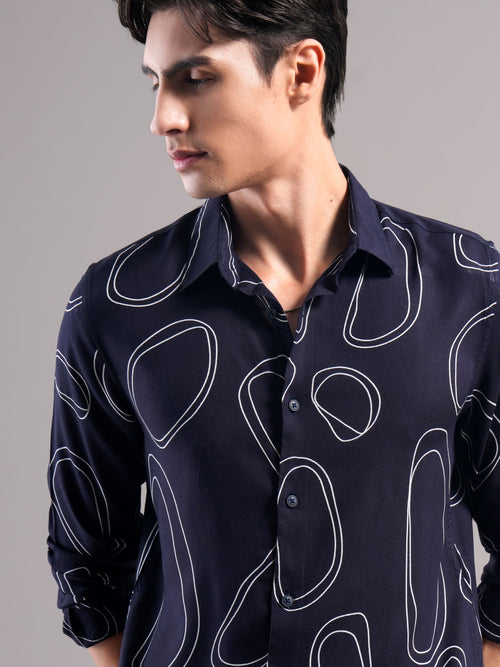 Smart Slim Fit Printed Casual Shirt