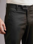 Men Tailored Low-Rise Chinos Trousers