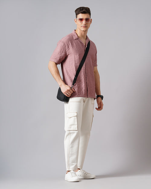 MEN'S SELF DESIGN SHIRT