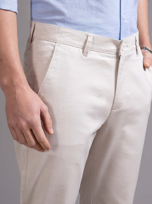 Men Slim Fit Low-Rise Chinos