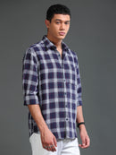 Men Herringbone Checks Shirts