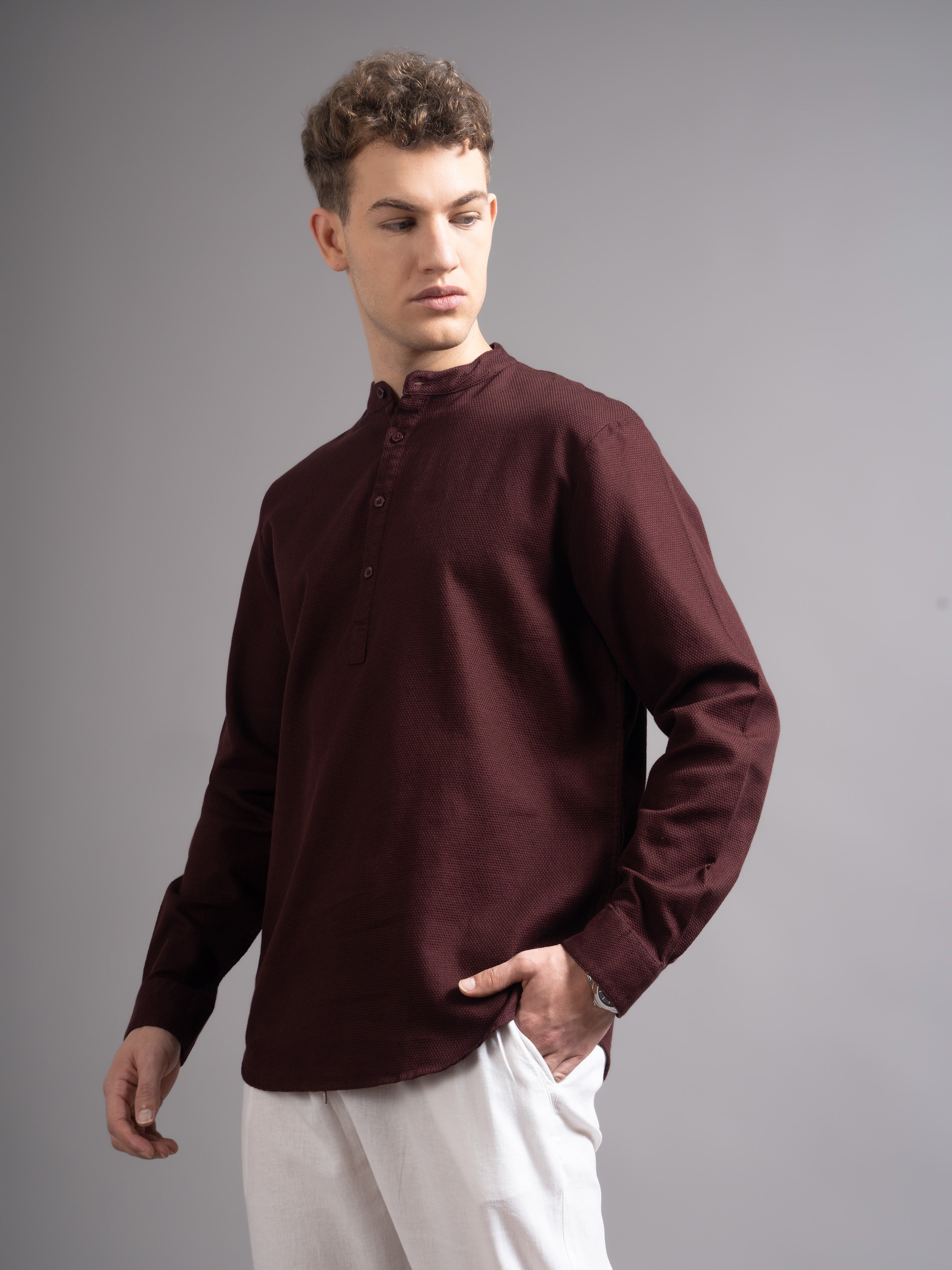 Men's Dobby Kurta Shirt