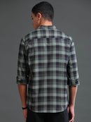Men's Premium Oxford Checks Green Shirt
