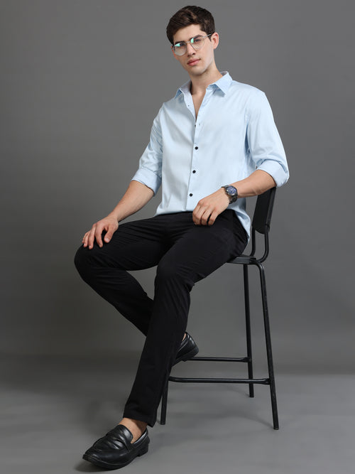 Men Satin Slim Fit Shirt