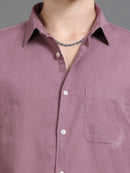 Men Smart Cotton Linen Slim Fit Shirt