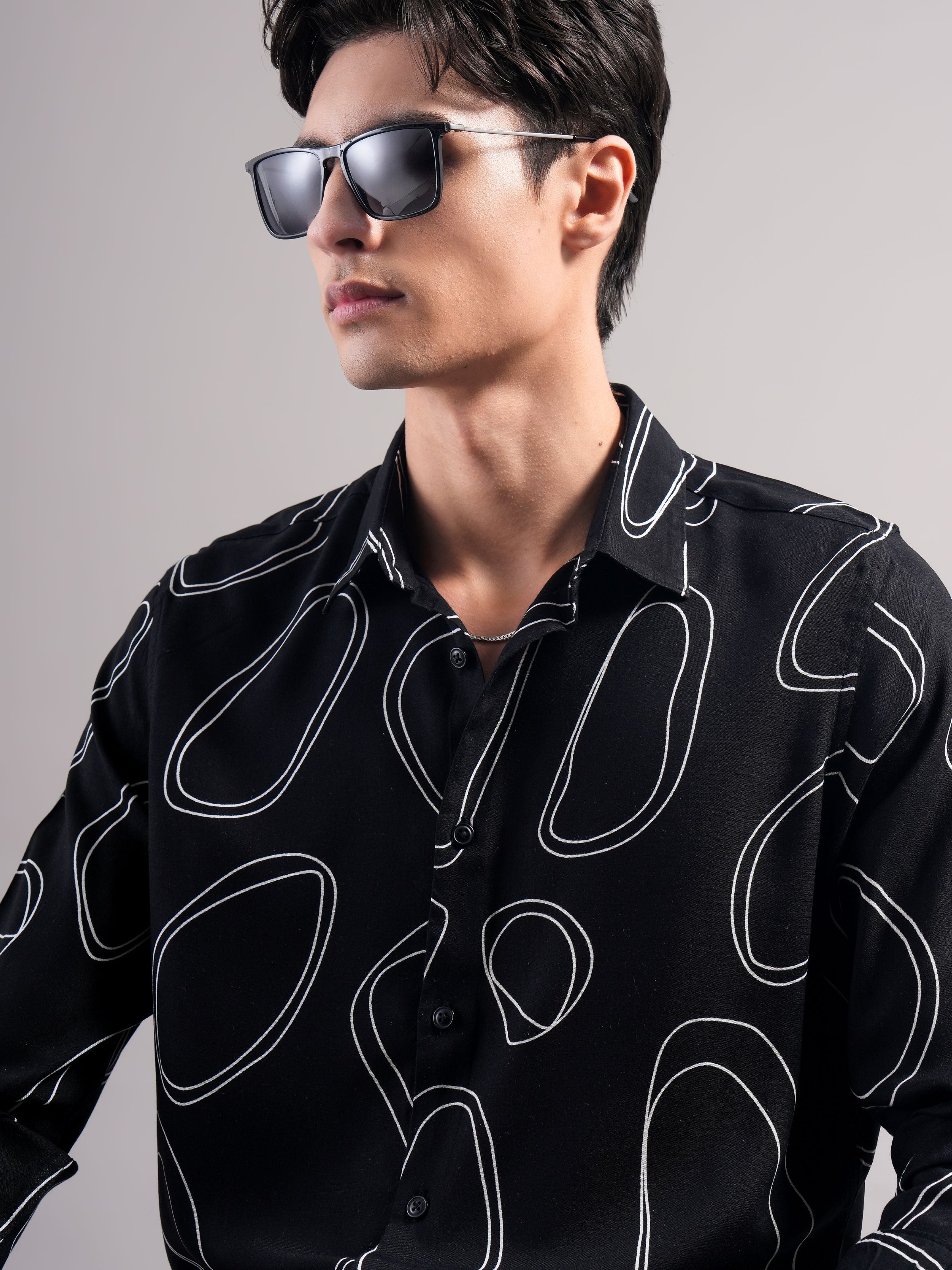 Smart Slim Fit Printed Casual Shirt