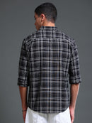 Men's Premium Oxford Black Checks Shirt