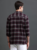 Men's Flannel Checked Slim Fit Shirt