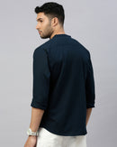 MEN'S SOLID SHIRT WITH MANDARIN COLLAR