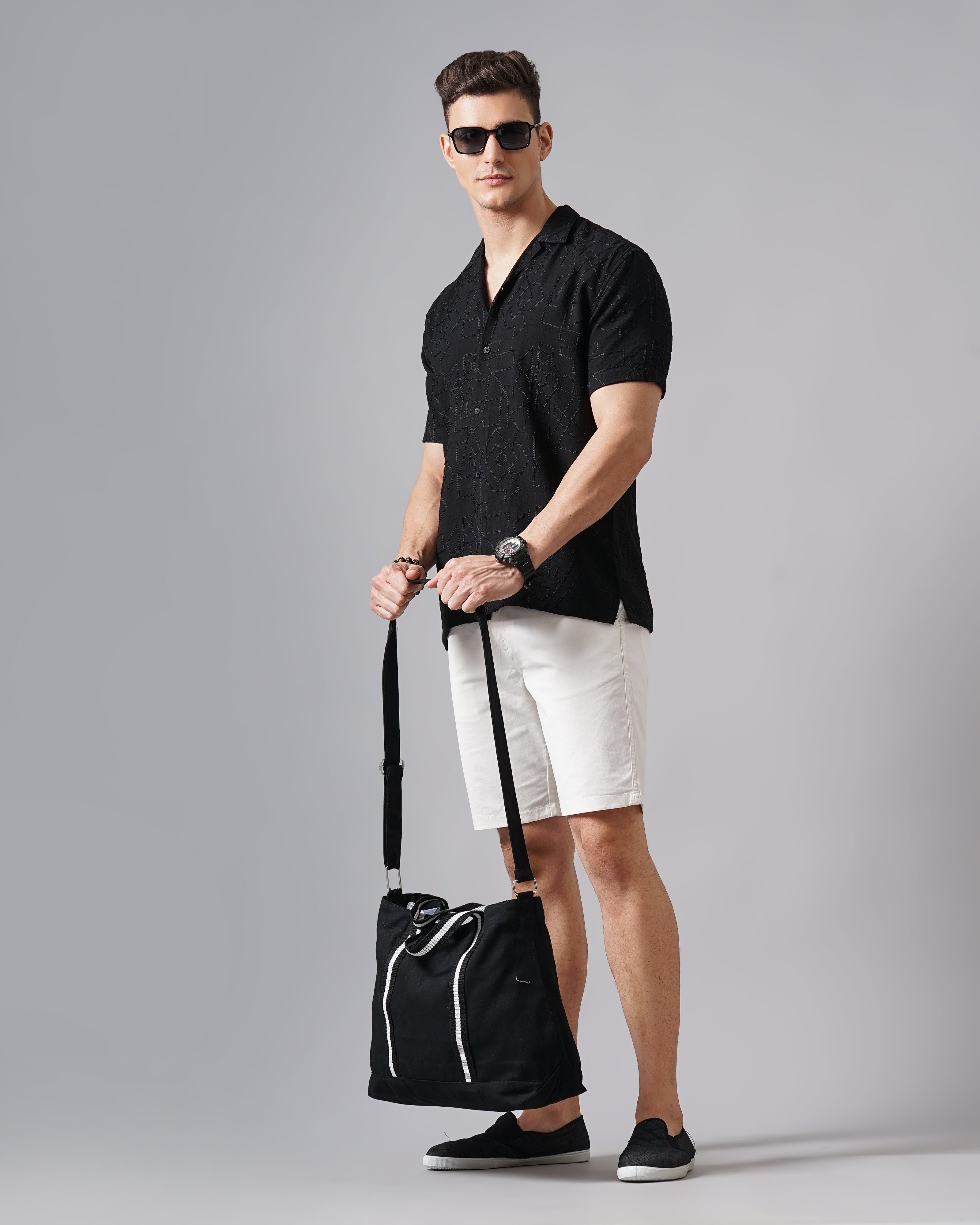 MEN'S SELF DESIGN SHIRT