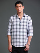 Men Herringbone Checks Shirts