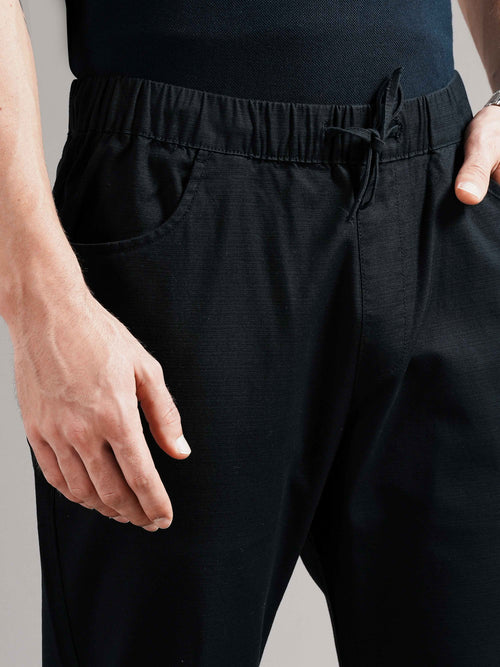 Men Tailored Low-Rise Trousers