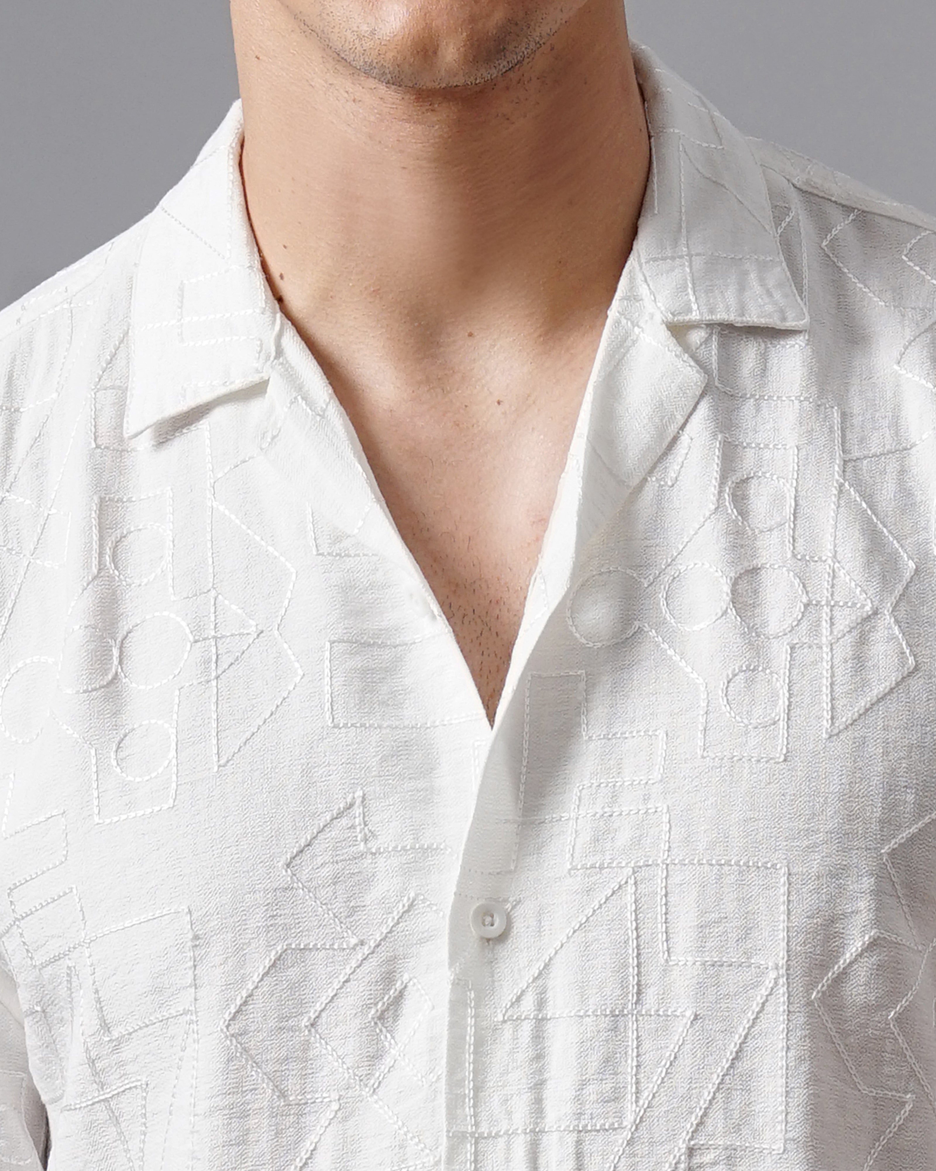 MEN'S SELF DESIGN SHIRT