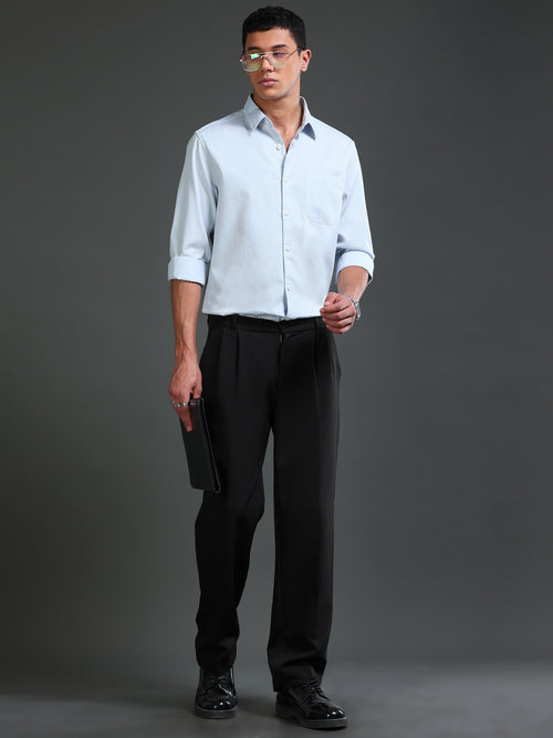 Men Dobby Solid Shirts
