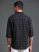 Men's Premium Oxford Black Checks Shirt