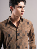 Men Printed Slim Fit Shirt