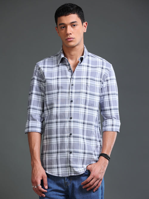 Men Premium Oxford Checks Shirt