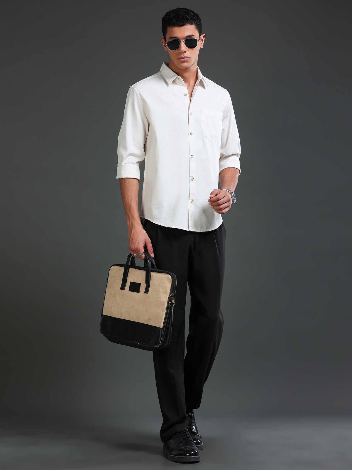 Men Dobby Solid Shirts