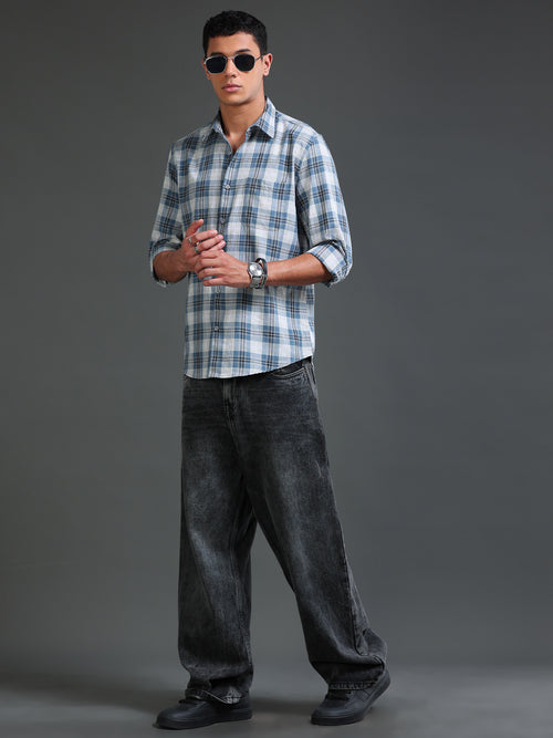 Men Premium Oxford Checks Shirt