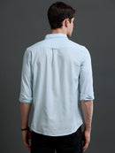 Men's Slub Slim Fit Solid Shirt