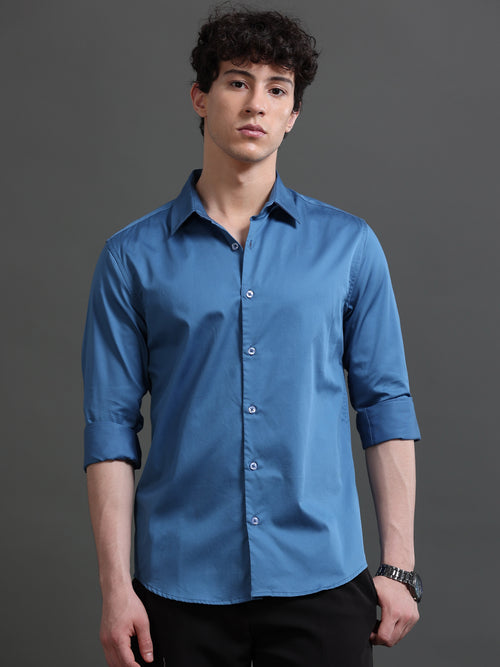 Men Smart Slim Fit Casual Shirt