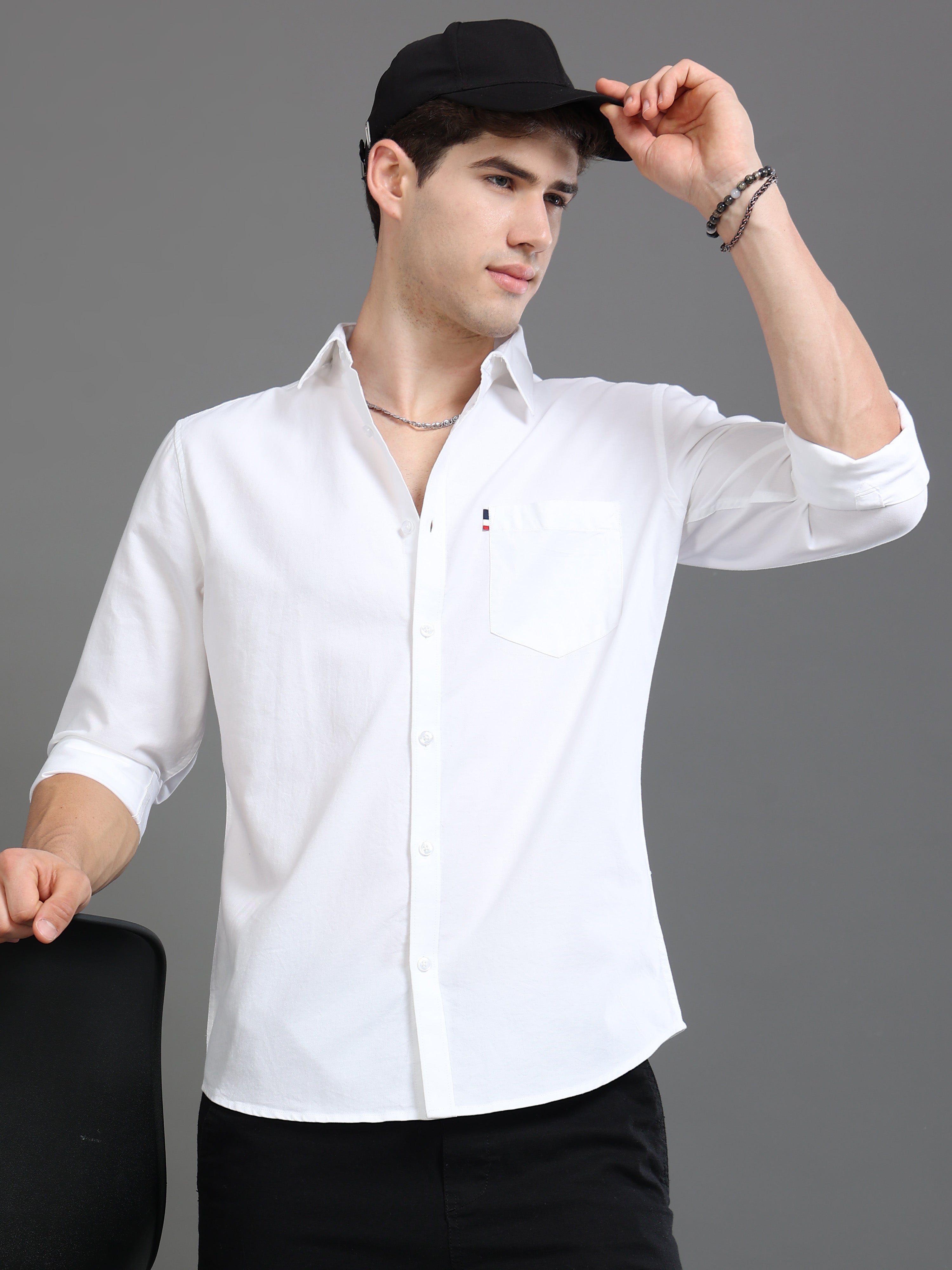 Men Oxford Slim Fit Shirt