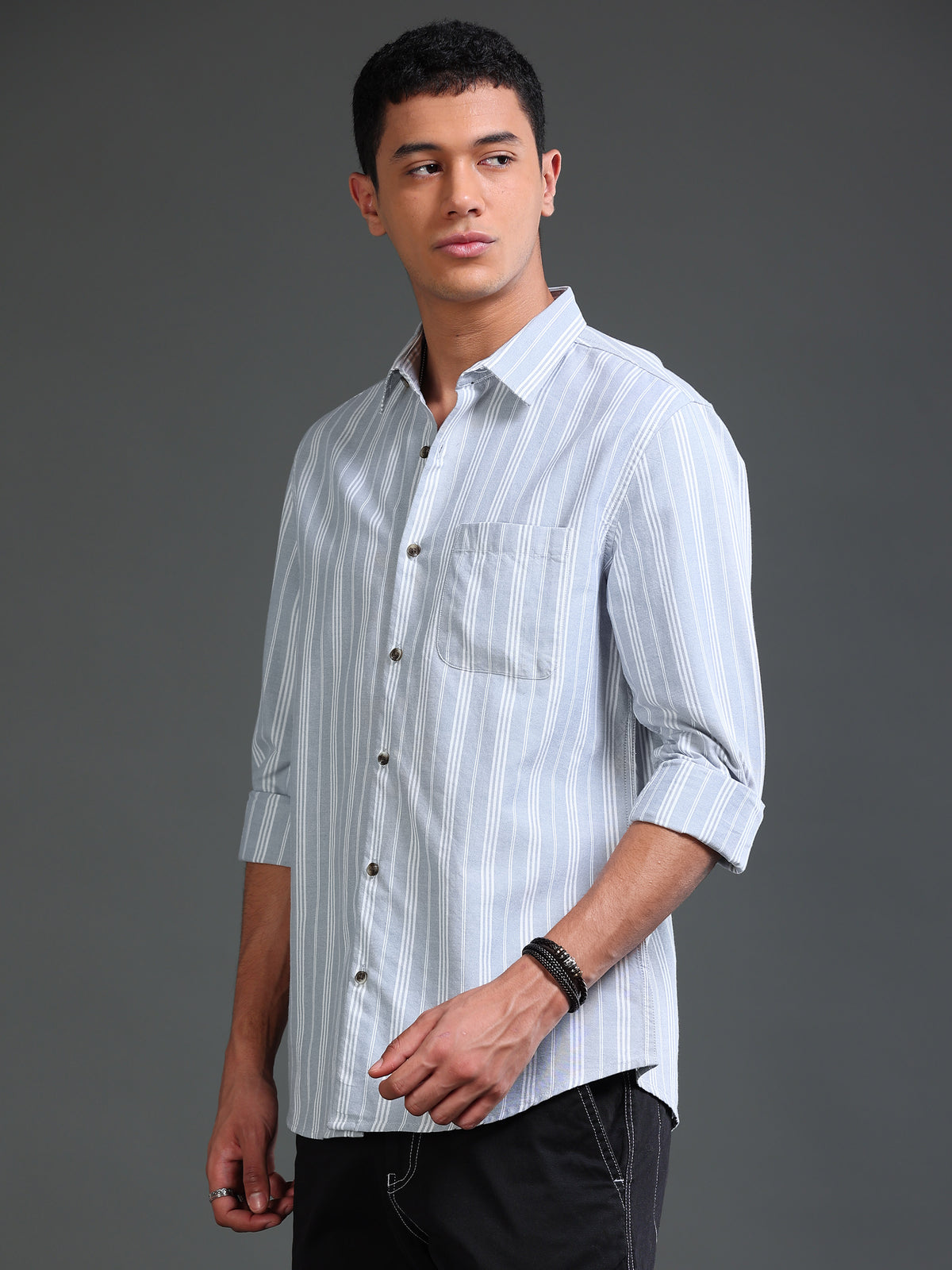Men Oxford Stripes Shirt