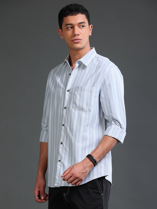Men Oxford Stripes Shirt