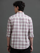Men Smart Slim Fit Checked Casual Shirt