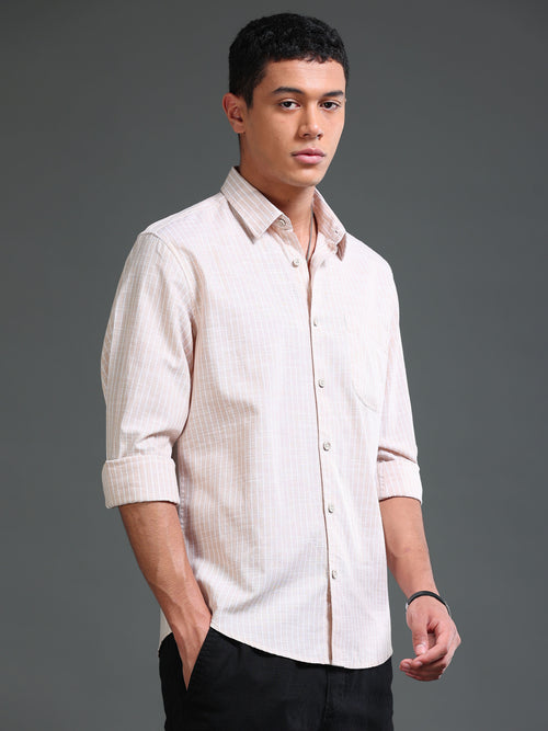 Men Stripes Shirts