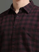 Men Smart Slim Fit Gingham Checks Checked Casual Shirt