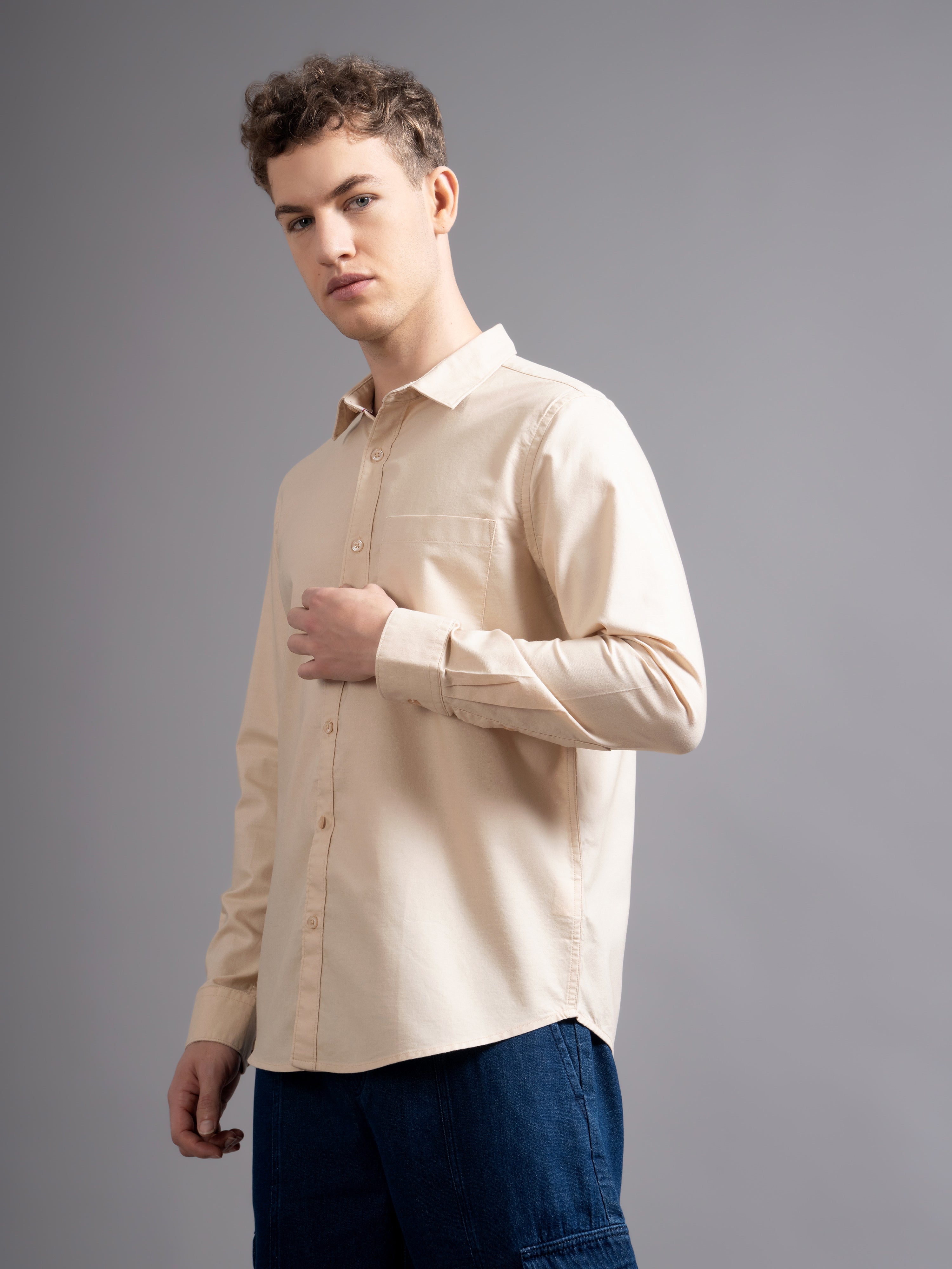 Men Smart Slim Fit Casual Shirt