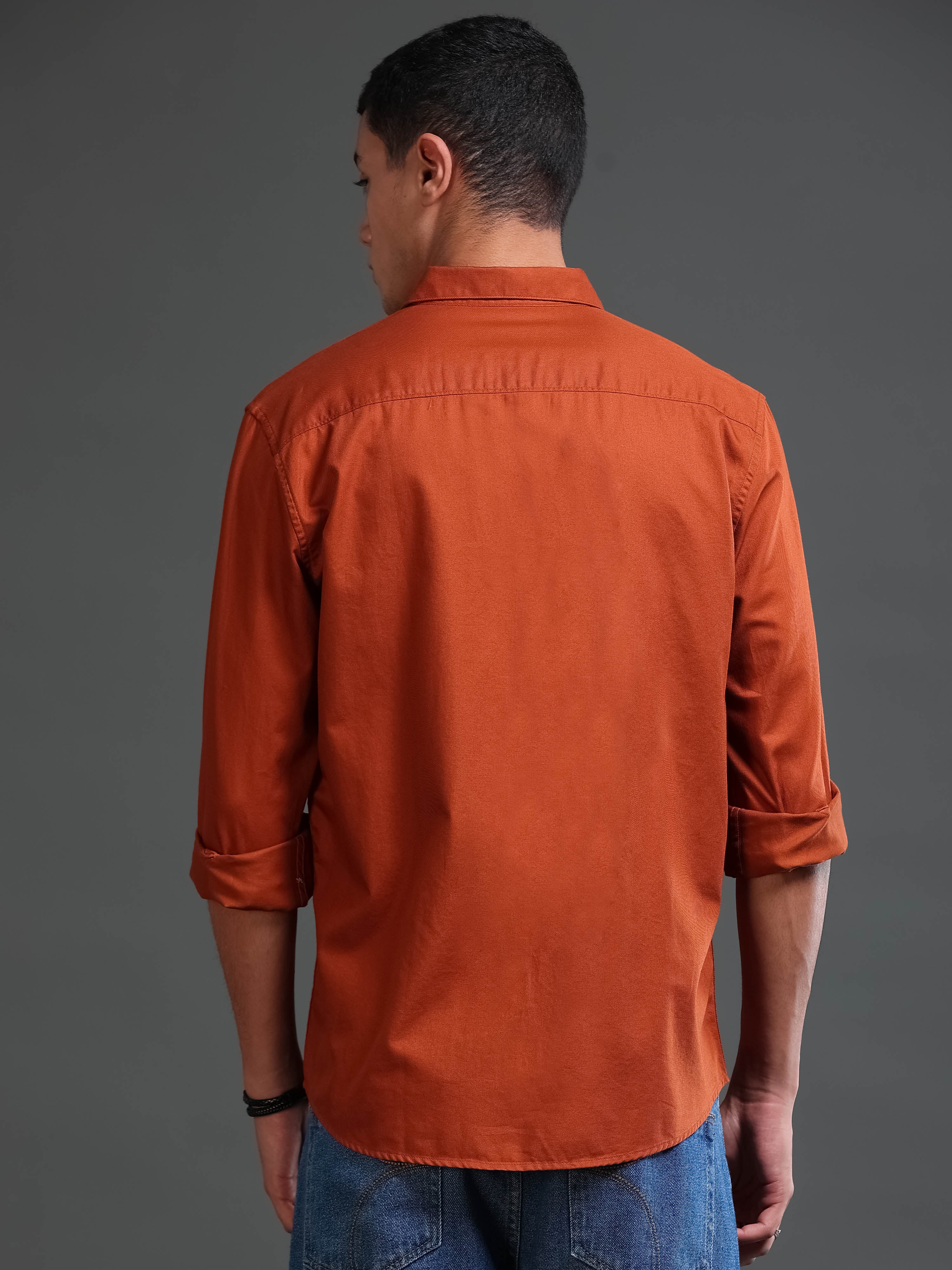 Men's Premium Twill Solid Shirt