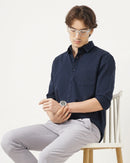 MEN'S SELF DESIGN REGULAR FIT SHIRT