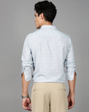 Men Smart Slim Fit Tropical Printed Cotton Casual Shirt