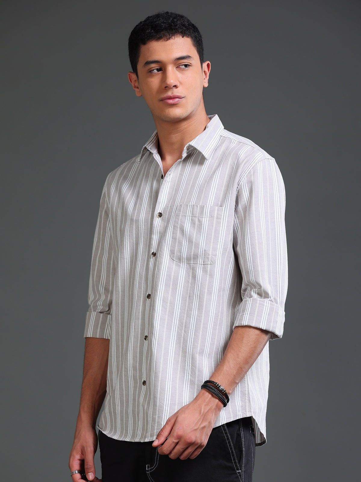 Men Oxford Stripes Shirts
