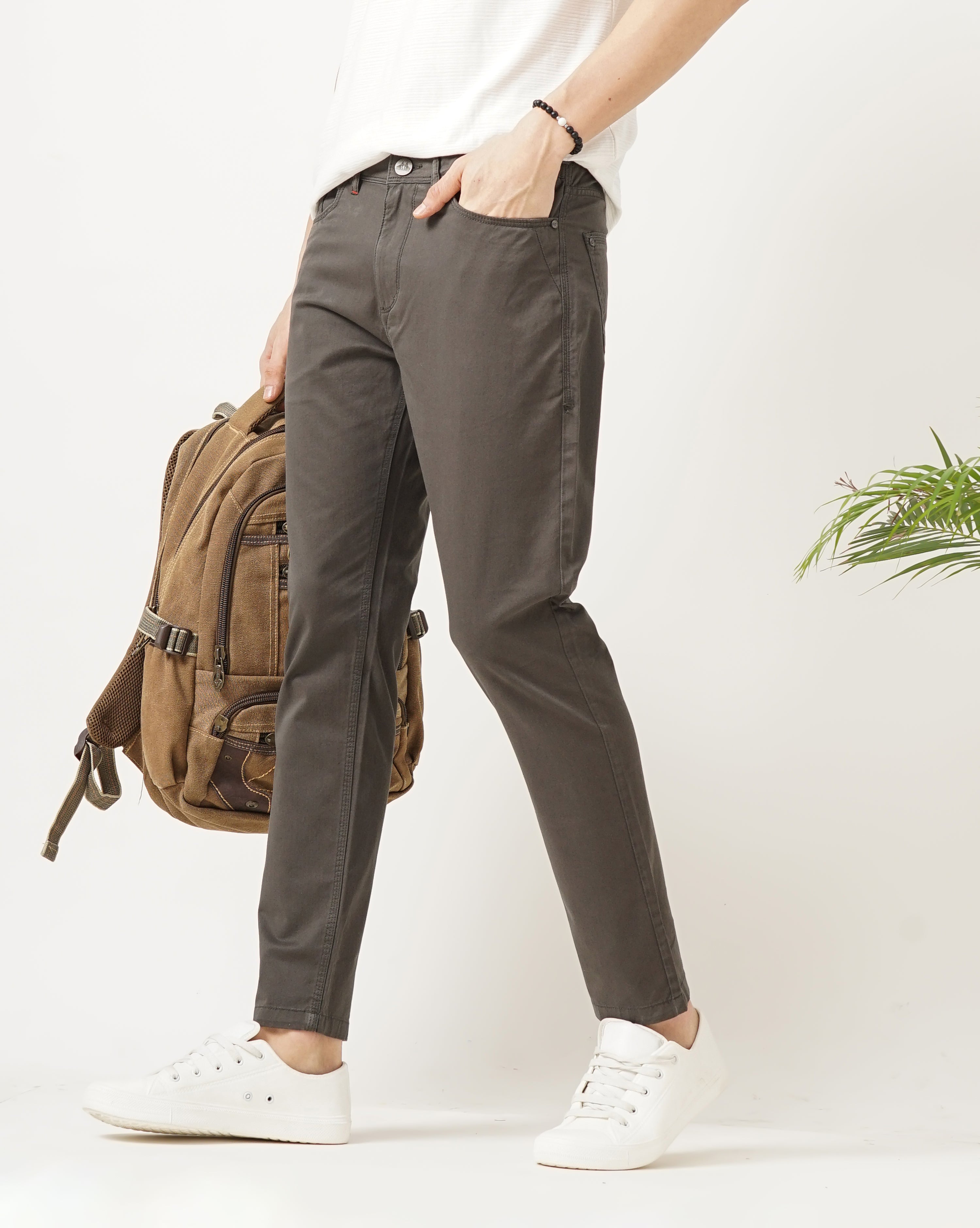 MEN'S ANKLE FIT CASUAL CHINOS