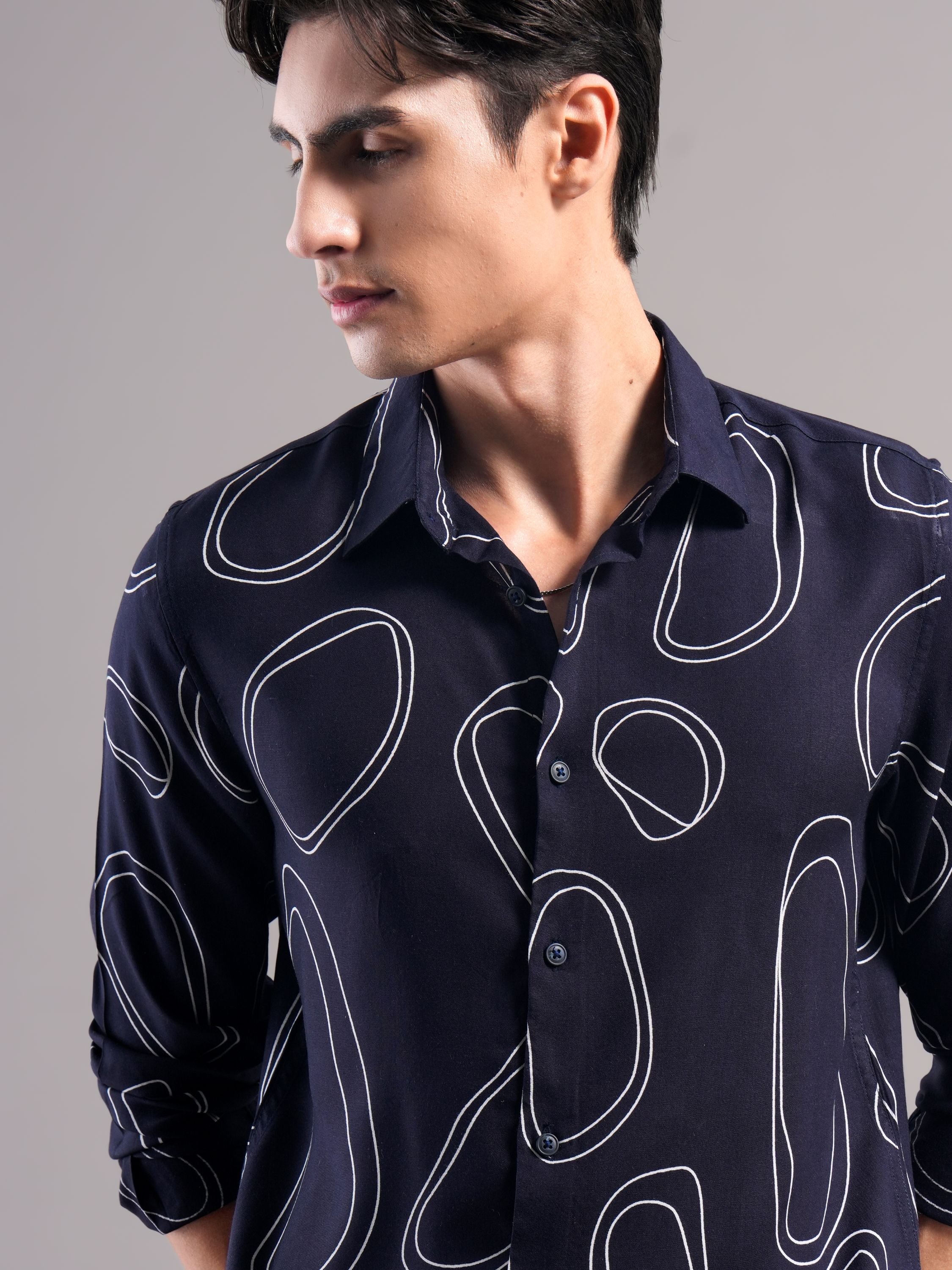 Smart Slim Fit Printed Casual Shirt