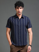 Men's Melange Twill Stripes Shirt