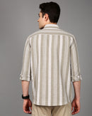 Men Comfort Fit Vertical Striped Casual Shirt