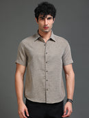 Men's Textured Solid Shirt