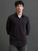 Men Smart Slim Fit Gingham Checks Checked Casual Shirt